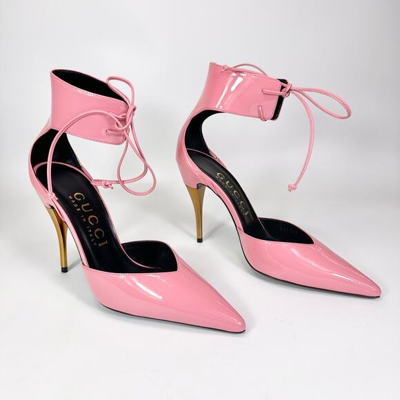 Gucci Priscilla 105mm Patent Leather Pump Heel - Women’s 8.5 - Picture 2 of 8